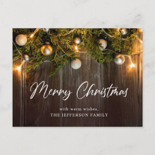 Tannenzapfen Weihnachtsfeiertag Unternehmensgruß Postkarte