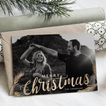 Tannenzweig Frohe Weihnachten Schrift Overlay
