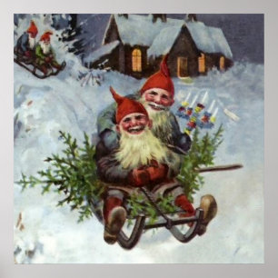 „Tannenzweige sammeln“ von Jenny Nystrom Poster