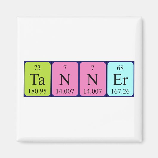 Tanner-Periodenmagnet Magnet (Vorne)