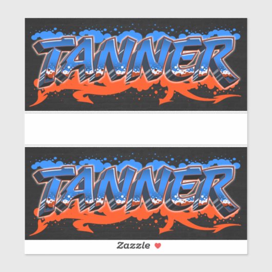 Tanner Vorname Name Graffiti Aufkleber Sticker (Blatt)
