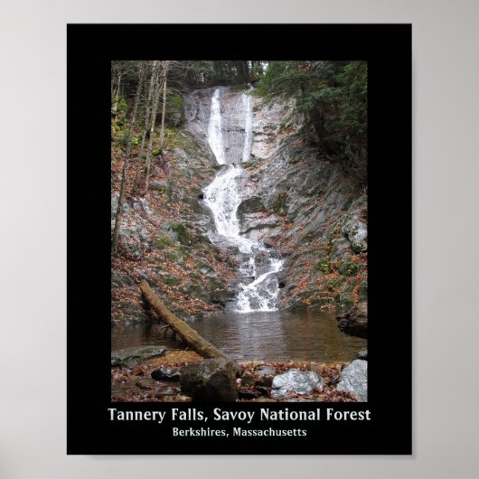 Tannery Falls Savoy National Forest Berkshires, MA Poster (Vorne)