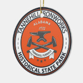 Tannill Ironworks Historischer Staat Park Alabama Keramik Ornament (Links)