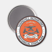 Tannill Ironworks Historischer Staat Park Alabama Magnet (Vorderseite/Rückseite)