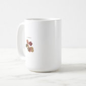 Tannin-inspirierte Blattkunst Kaffeetasse (Vorderseite Links)