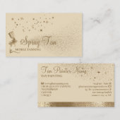 Tanning Airbrush Spray Beige Visitenkarte (Vorne/Hinten)