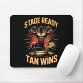 Tanning Bed Bühne Ready Bodybuilder Fitness Männer Mousepad (Mit Mouse)