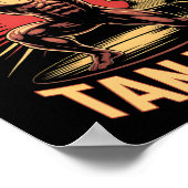 Tanning Bed Bühne Ready Bodybuilder Fitness Männer Poster (Ecke)