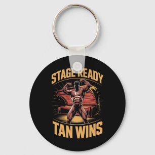 Tanning Bed Bühne Ready Bodybuilder Fitness Männer Schlüsselanhänger