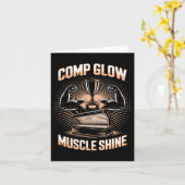 Tanning Bed Comp Glow Fitness Buffs Athleten Männe Karte (Gelbe Blume)
