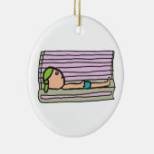 Tanning Bed Keramik Ornament (Rechts)