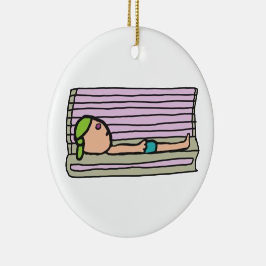 Tanning Bed Keramik Ornament (Rechts)