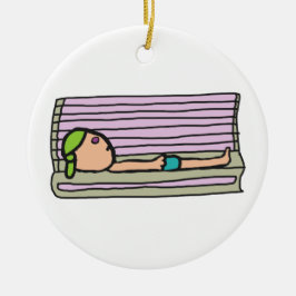 Tanning Bed Keramik Ornament