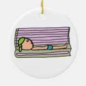 Tanning Bed Keramik Ornament (Hinten)
