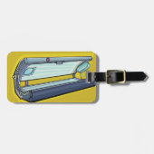Tanning Bed Retro Spa Gepäckanhänger (Vorderseite horizontal)