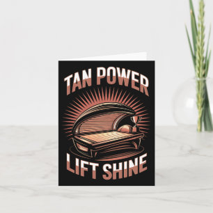 Tanning Bed Tan Power Gym Goers Bodybuilds Men T Karte