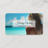 🏖️ Tanning Business Card Visitenkarte (Vorderseite)