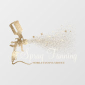 Tanning Glitzer Gold Sparkling für mobile Spray Fensteraufkleber (Blatt)