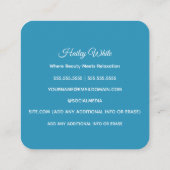 ☀️ Tanning Quadratische Visitenkarte (Rückseite)