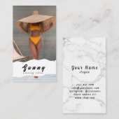 Tanning Salon Business Card Visitenkarte (Vorne/Hinten)