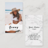 Tanning Salon Business Card Visitenkarte (Vorne/Hinten)