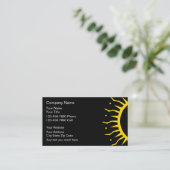 Tanning Salon Business Cards Visitenkarte (Stehend Vorderseite)