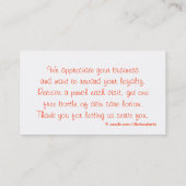 Tanning Salon - Customer Loyalty Punch Card - Treuekarte (Rückseite)