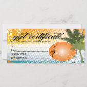 TANNING SALON GIFT-BESCHEINIGUNG (Rückseite)