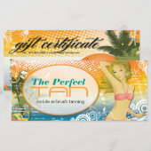 TANNING SALON GIFT-BESCHEINIGUNG (Vorne/Hinten)