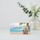 Tanning Salon Wellness-Center Business Card Visitenkarte (Stehend Vorderseite)