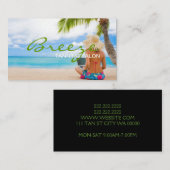 Tanning Salon Wellness-Center Business Card Visitenkarte (Vorne/Hinten)