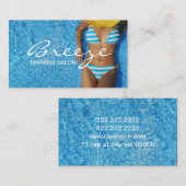 Tanning Salon Wellness-Center Business Card Visitenkarte (Vorne/Hinten)