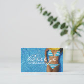 Tanning Salon Wellness-Center Business Card Visitenkarte (Stehend Vorderseite)