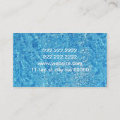 Tanning Salon Wellness-Center Business Card Visitenkarte (Rückseite)
