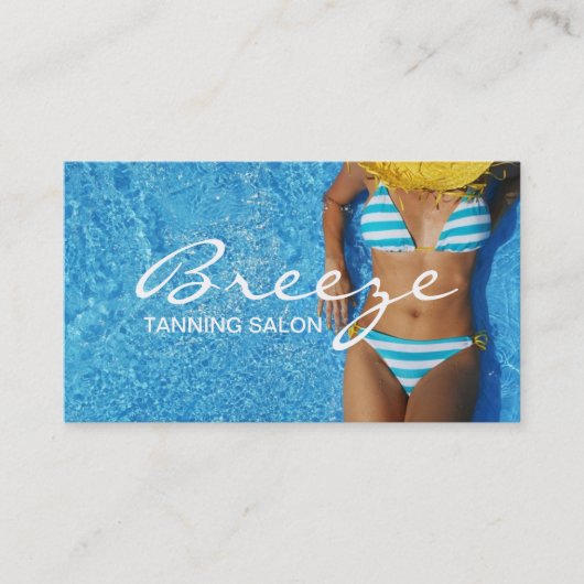 Tanning Salon Wellness-Center Business Card Visitenkarte (Vorderseite)