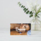 Tanning Salon Wellness-Center Business Card Visitenkarte (Stehend Vorderseite)