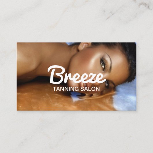 Tanning Salon Wellness-Center Business Card Visitenkarte (Vorderseite)