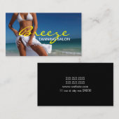 Tanning Salon Wellness-Center Business Card Visitenkarte (Vorne/Hinten)