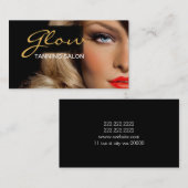 Tanning Salon Wellness-Center Business Card Visitenkarte (Vorne/Hinten)
