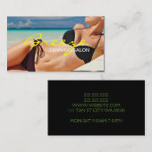 Tanning Salon Wellness-Center Business Card Visitenkarte (Vorne/Hinten)