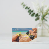 Tanning Salon Wellness-Center Business Card Visitenkarte (Stehend Vorderseite)