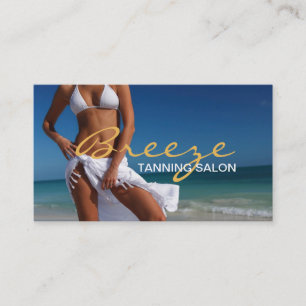 Tanning Salon Wellness-Center Business Card Visitenkarte