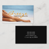 Tanning Salon Wellness-Center Business Card Visitenkarte (Vorne/Hinten)