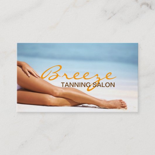 Tanning Salon Wellness-Center Business Card Visitenkarte (Vorderseite)