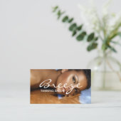 Tanning Salon Wellness-Center Business Card Visitenkarte (Stehend Vorderseite)