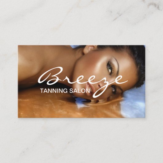 Tanning Salon Wellness-Center Business Card Visitenkarte (Vorderseite)