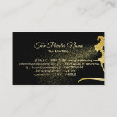 Tanning Spray Gold Visitenkarte (Rückseite)
