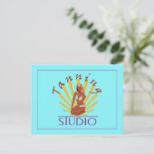 Tanning Studio - Postkarte (Stehend Vorderseite)
