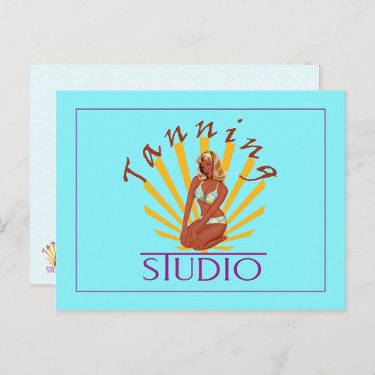 Tanning Studio - Postkarte (Vorne/Hinten)