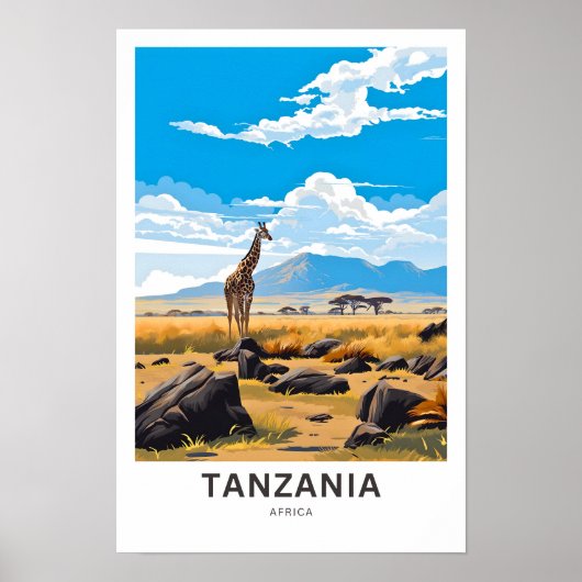 Tansania Africa Travel Print Poster (Vorne)